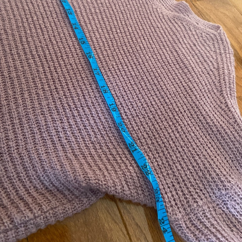 BP Nordstrom Lavender Bell Sleeve Crop Sweater Women's Medium Boho Knit - Picture 10 of 10